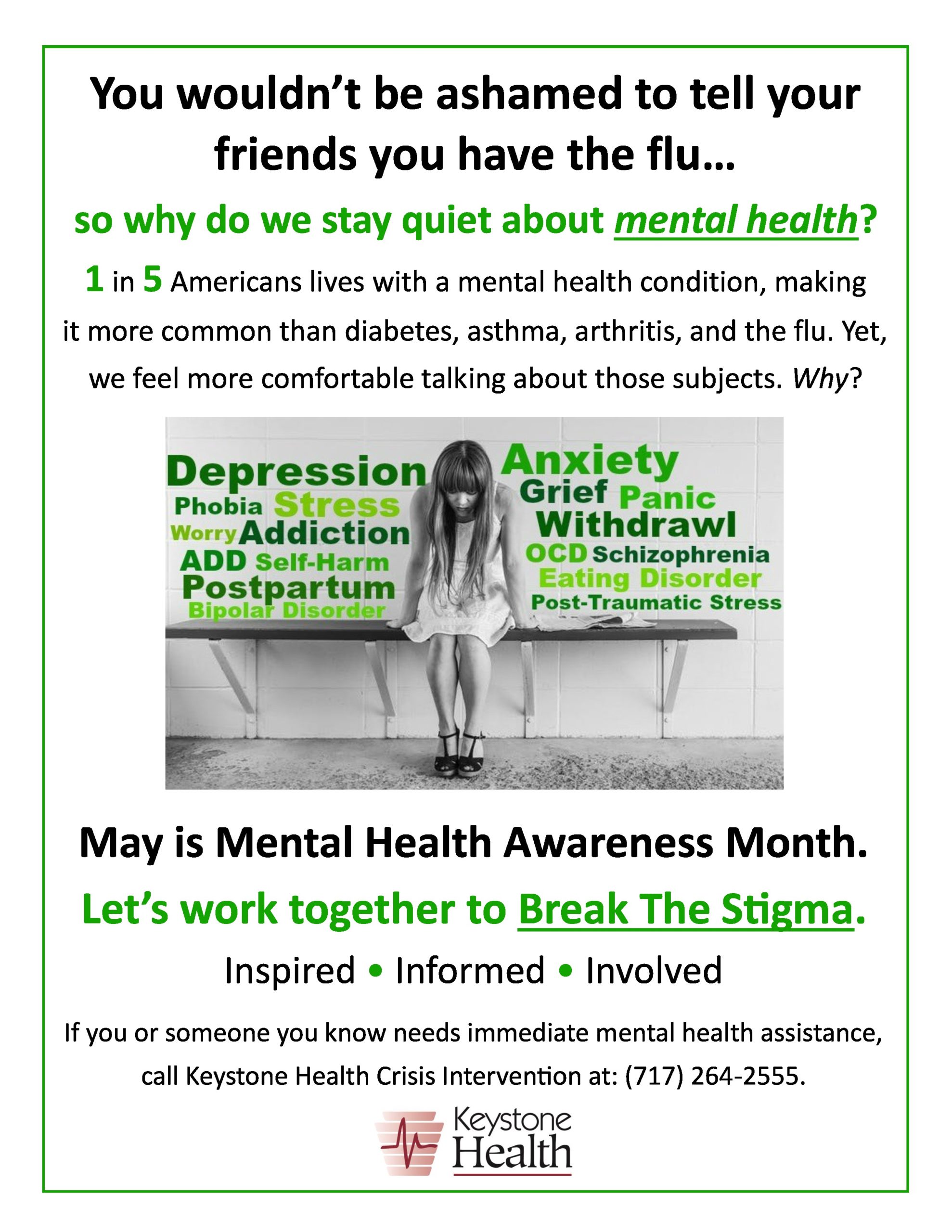 May is Mental Health Awareness Month Keystone Health