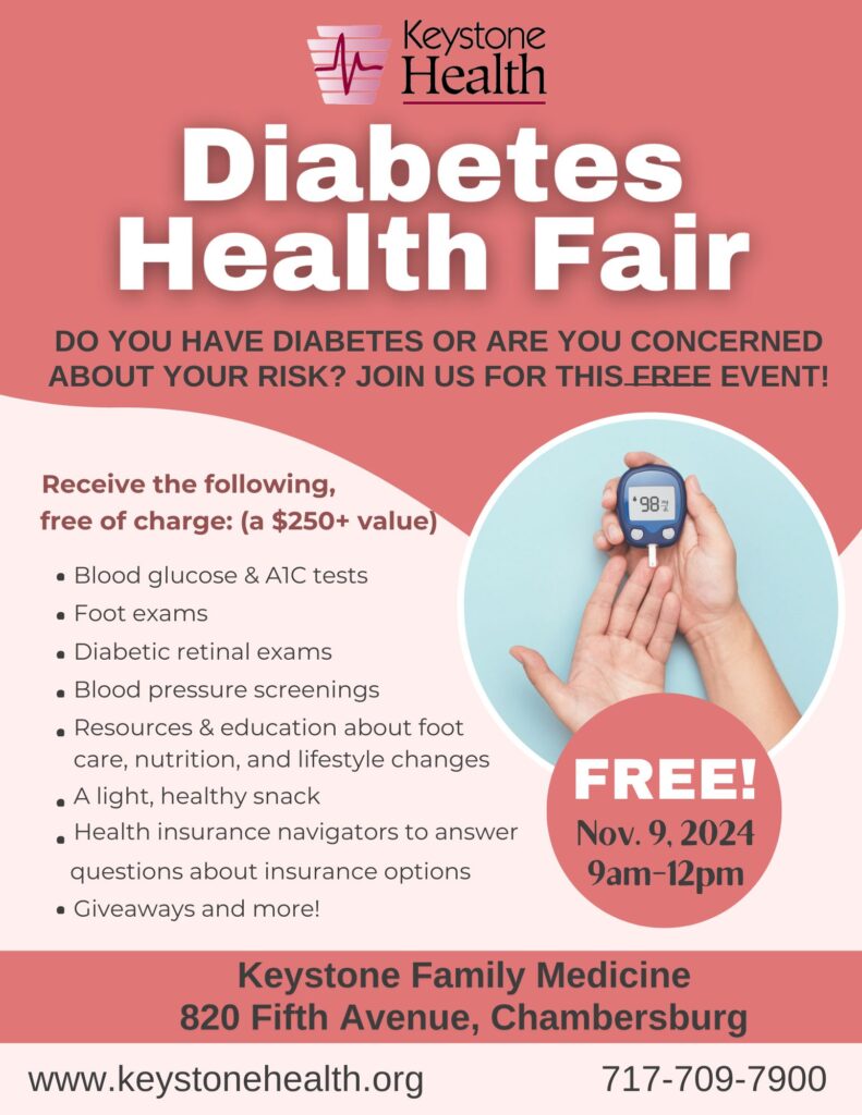 diabetes health fair flyer